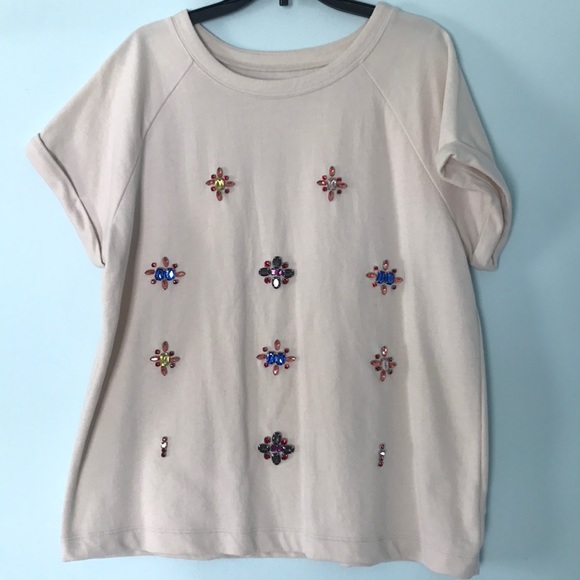 Stylus jeweled short sleeve t shirt, medium - Picture 2 of 7